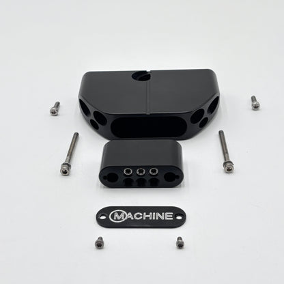 LEFT HAND M12 ZTX Flange with Line - 70 Degree LH