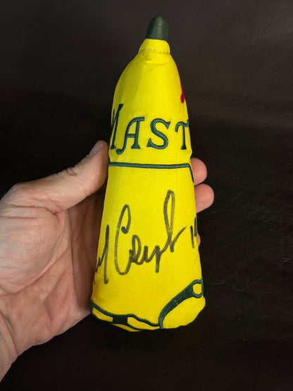 1992 Fred Couples signed Masters Standard Blade Headcover by Flag Gear